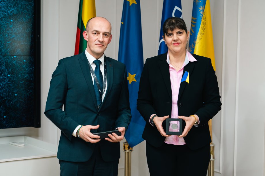 Specialiųjų tyrimų tarnyboje lankėsi Europos vyriausioji prokurorė 