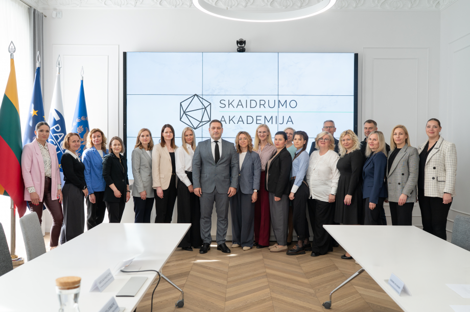 Baigėsi pirmieji „Skaidrumo akademijos“ mokymai korupcijos prevencijos specialistams