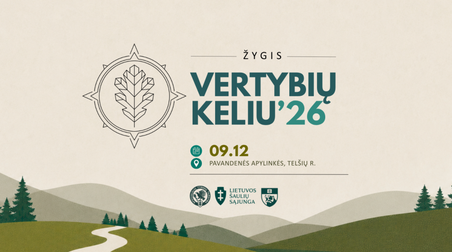 Kviečiame į žygį „Vertybių keliu’26“!
